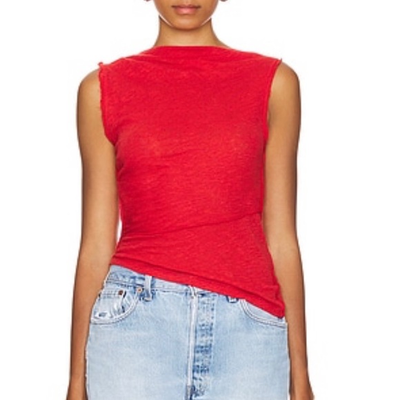 Free People Tops - NWT•Free People x We The Free• Fall For Me Tank Asymmetrical Fitted Tank Size L